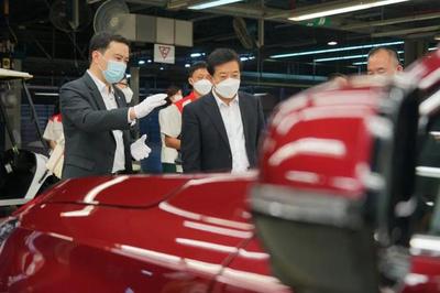 中国驻泰国大使韩志强考察调研长城汽车泰国罗勇制造工厂
